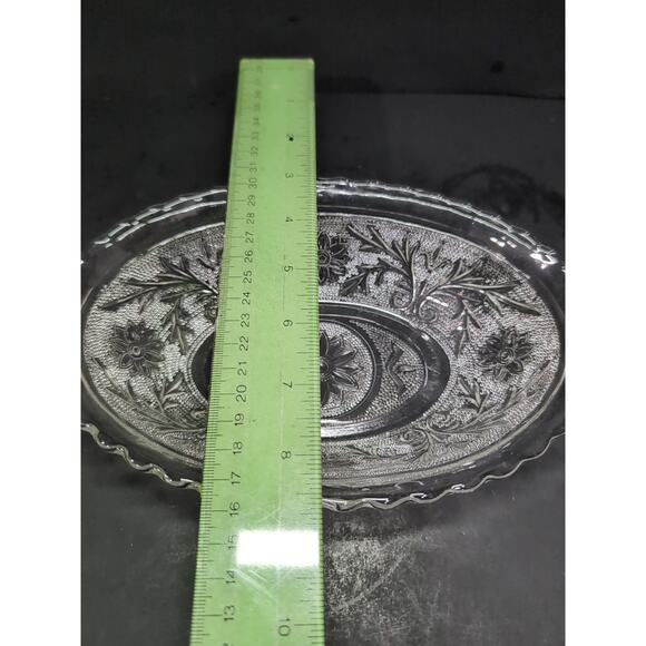 Anchor Hocking Oval Serving‎ Bowl Set, Clear Sandwich Glass, Vintage, Set Of 3 - Picture 6 of 10